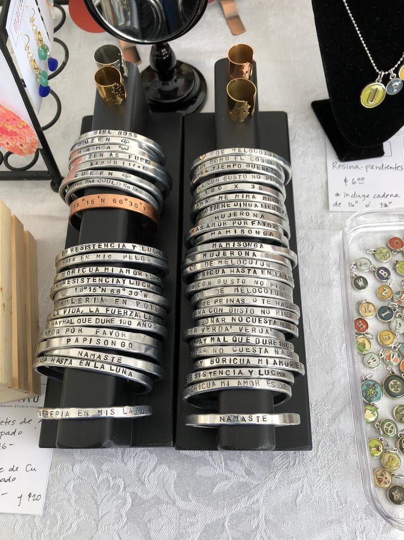 Puerto Rican Sayings - Dichos - Aluminum Cuff Bracelets