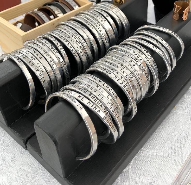 Puerto Rican Sayings - Dichos - Aluminum Cuff Bracelets