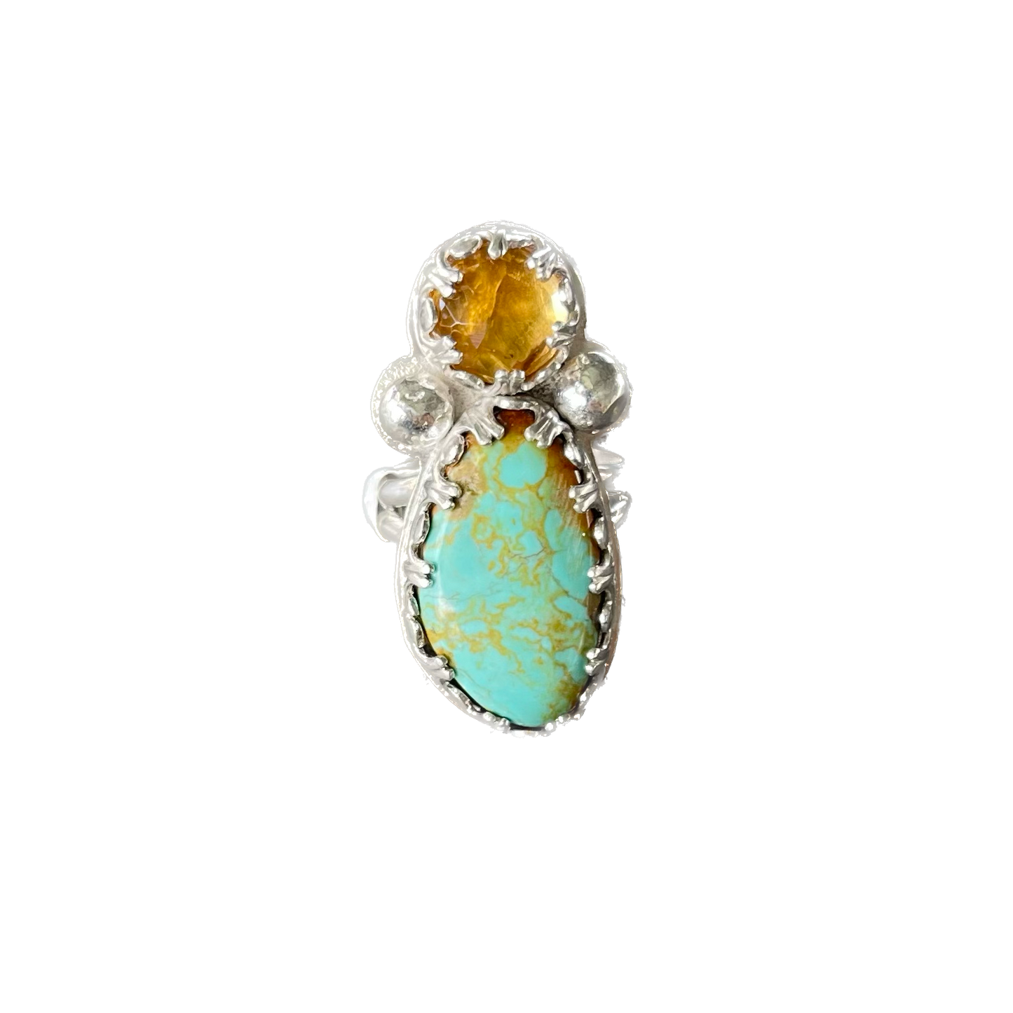 Turquoise and Citrine ring